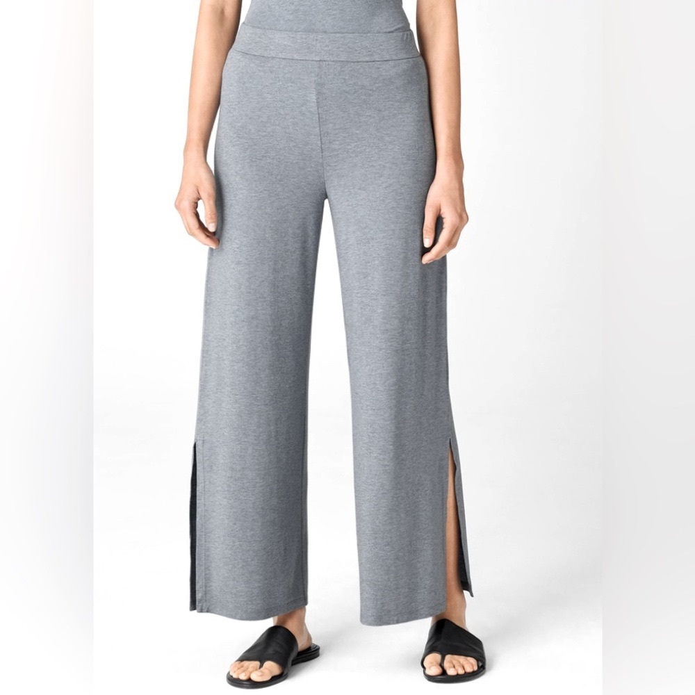 NWT Eileen Fisher Fine Jersey Pant with Slits
